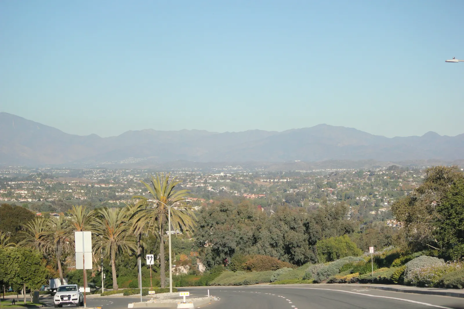 Looking across the Valley from a hillside road