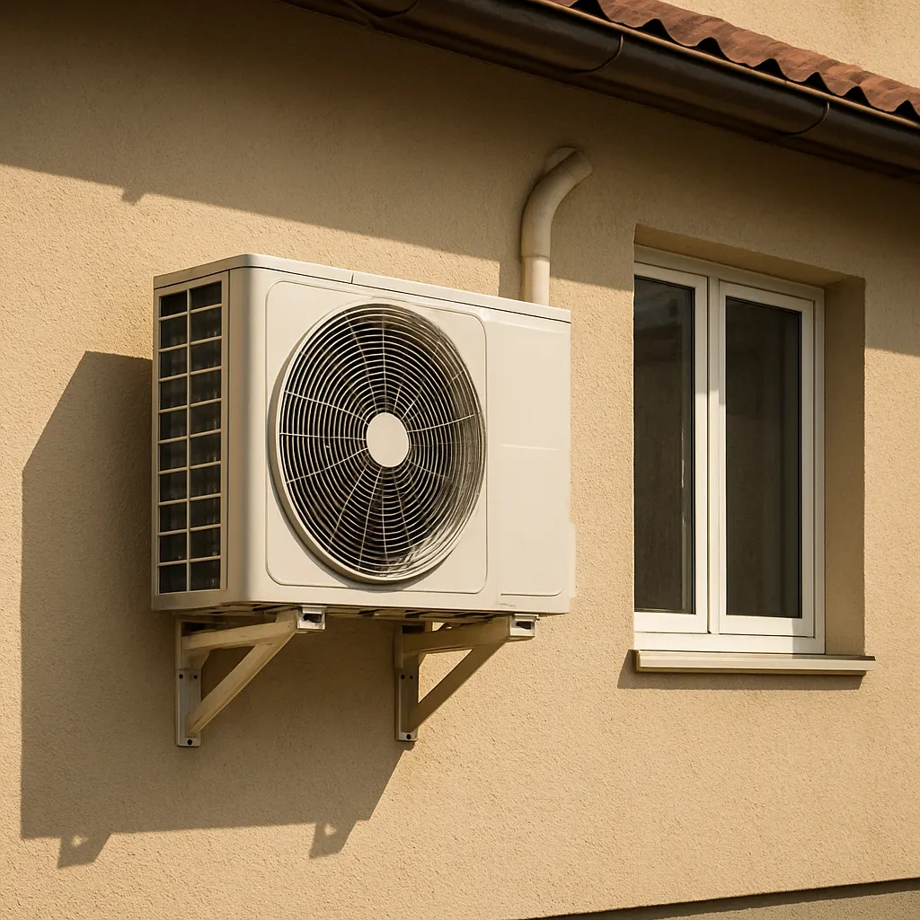 Warm air coming from a ceiling register while the air conditioner runs
