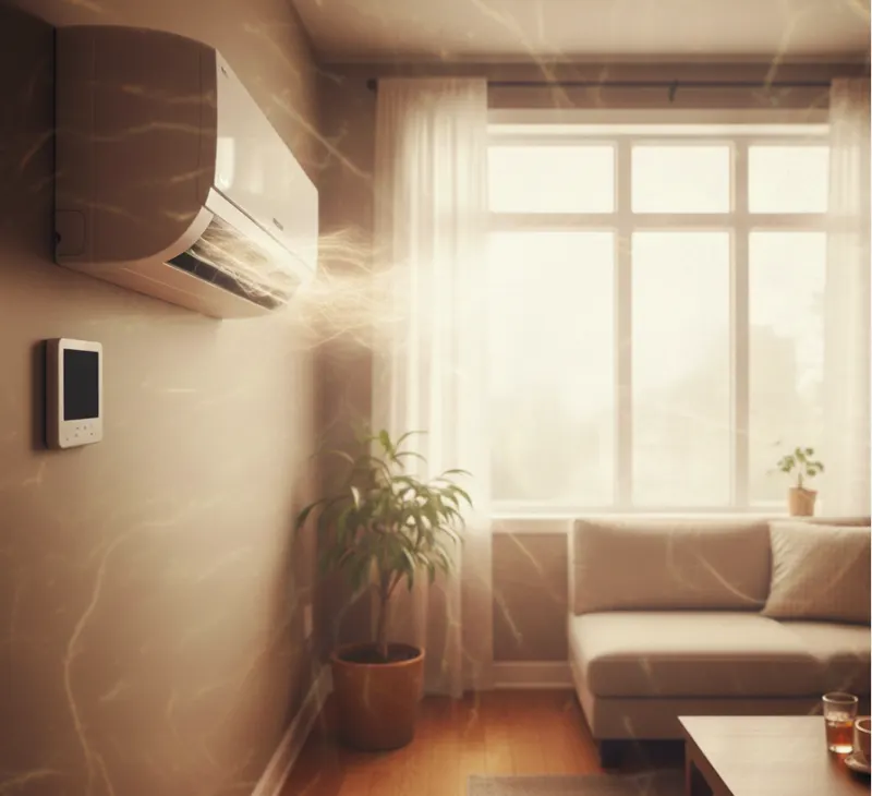 Air conditioner supply vent on a ceiling