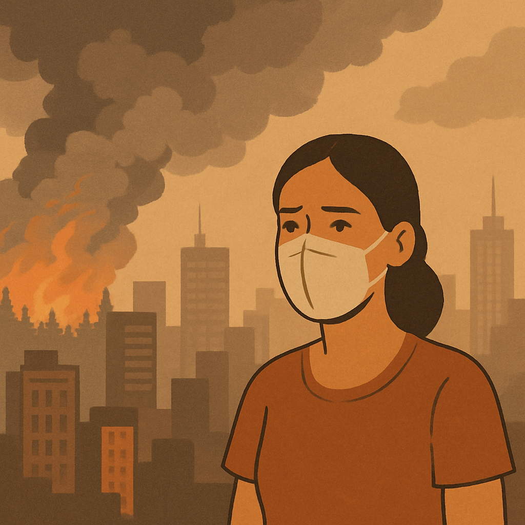 Wildfire smoke affecting air quality