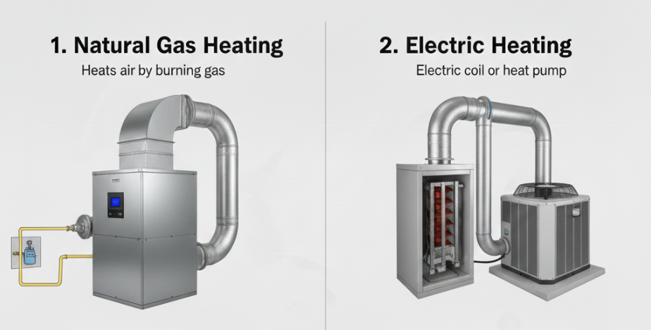 Natural Gas and Electric Heating Systems to Stay Warm