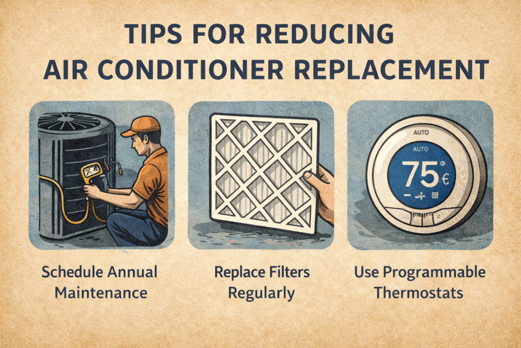 Tips for Reducing Air Conditioner Replacement Expenses