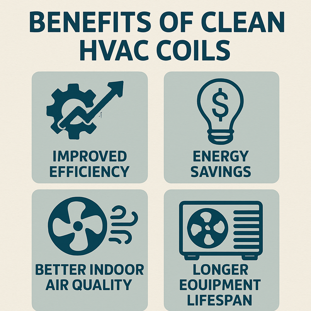 Benefits of clean HVAC coils